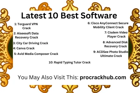 Latest 10 Best Software Crack 