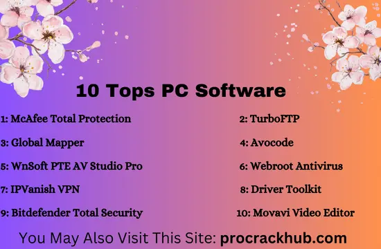 10 Tops PC Software Crack 