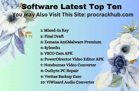 Software Latest Top Ten v15 Crack 