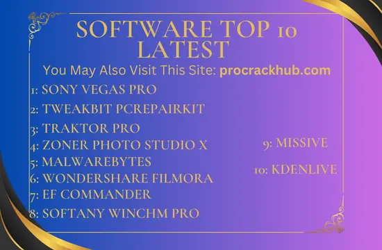 Software Top 10 Latest Crack 